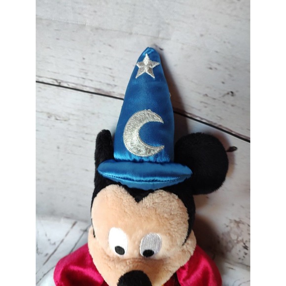 Disney Mickey Mouse Fantasia Wizard Sorcerer Plush Toy 13" - Picture 2 of 6